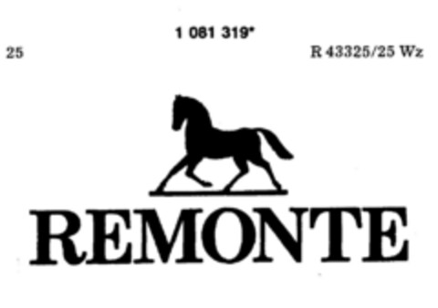 REMONTE Logo (DPMA, 13.07.1985)