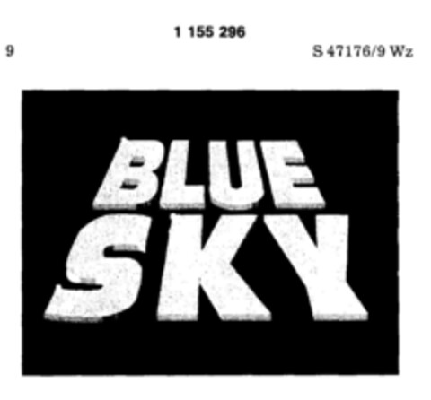 BLUE SKY Logo (DPMA, 30.08.1988)