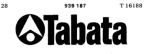 Tabata Logo (DPMA, 04/19/1974)