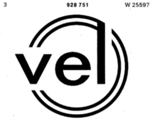 vel Logo (DPMA, 27.03.1974)