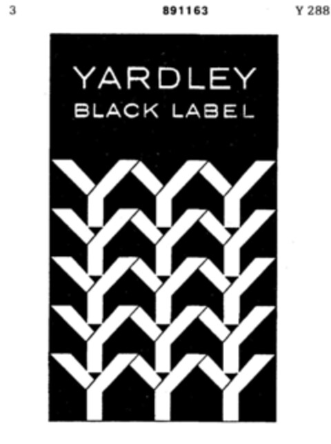 YARDLEY BLACK LABEL Logo (DPMA, 03.04.1971)