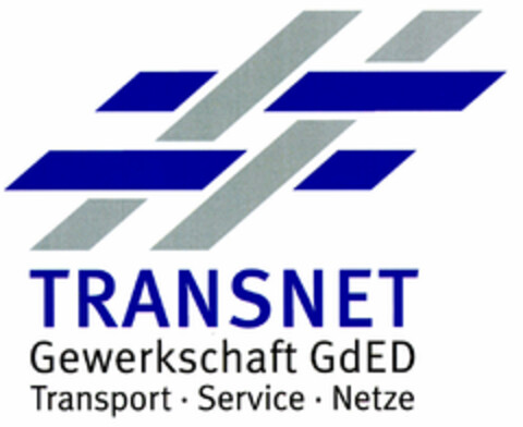 TRANSNET Gewerkschaft GdED Transport·Service·Netze Logo (DPMA, 25.05.2000)