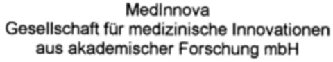 MedInnova Gesellschaft für medizinische Innovationen aus akademischer Forschung mbH Logo (DPMA, 18.07.2000)