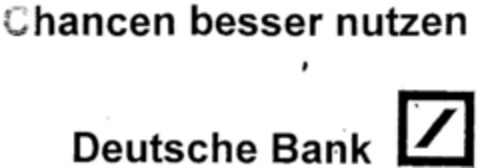 Chancen besser nutzen Deutsche Bank Logo (DPMA, 06/13/2001)