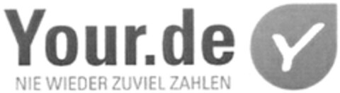 Your.de NIE WIEDER ZUVIEL ZAHLEN Logo (DPMA, 30.04.2010)