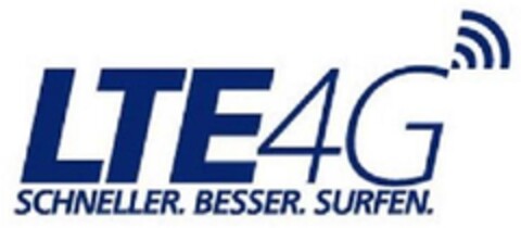 LTE4G SCHNELLER. BESSER. SURFEN. Logo (DPMA, 22.11.2011)