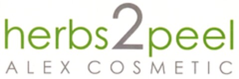 herbs2peel ALEX COSMETIC Logo (DPMA, 26.09.2013)