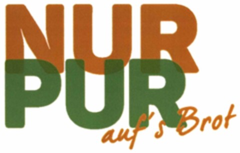 NUR PUR auf´s Brot Logo (DPMA, 01/22/2016)