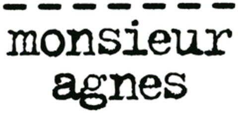monsieur agnes Logo (DPMA, 02.04.2020)