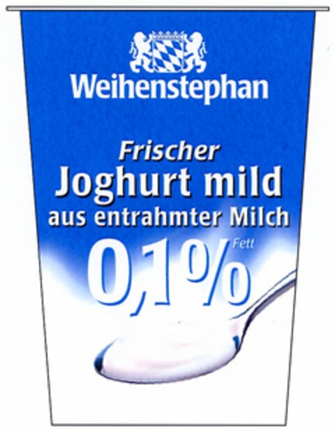 Weihenstephan Frischer Joghurt mild Logo (DPMA, 10.09.2003)