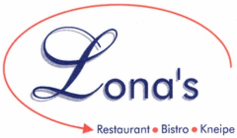 Lona`s Restaurant Bistro Kneipe Logo (DPMA, 14.09.2005)