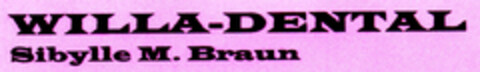 WILLA-DENTAL Sibylle M. Braun Logo (DPMA, 09/04/1997)