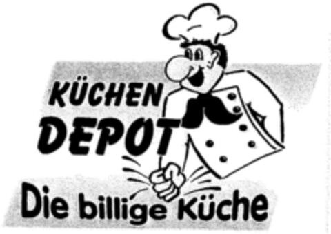 KÜCHEN DEPOT Die billige Küche Logo (DPMA, 05/19/1998)