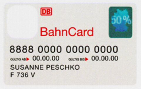 DB BahnCard Logo (DPMA, 16.12.1999)