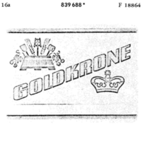 GOLDKRONE Logo (DPMA, 09/22/1967)