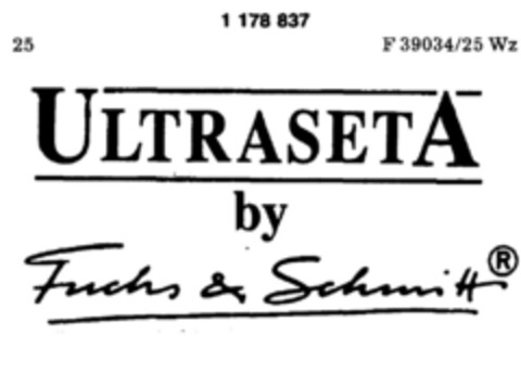 ULTRASETA by Fuchs & Schmitt Logo (DPMA, 09/29/1990)