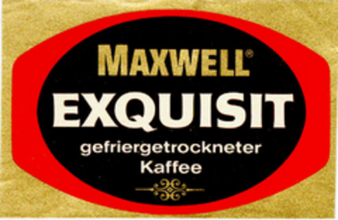 MAXWELL EXQUISIT gefriergetrockneter Kaffee Logo (DPMA, 12.06.1971)