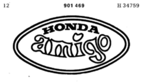 HONDA amigo Logo (DPMA, 09/08/1970)