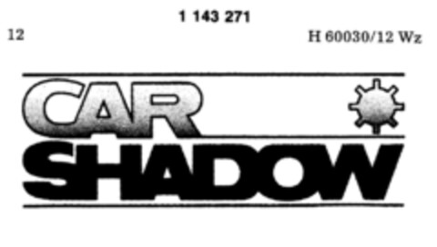 CAR SHADOW Logo (DPMA, 10.08.1988)