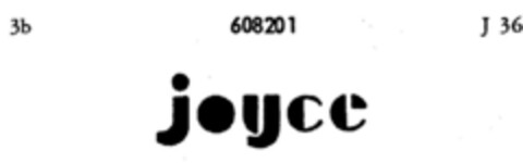 joyce Logo (DPMA, 11/21/1949)