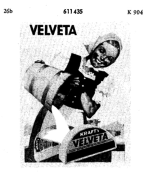 KRAFT'S VELVETA Logo (DPMA, 19.04.1950)