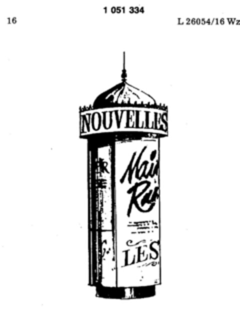 NOUVELLES Logo (DPMA, 26.10.1982)