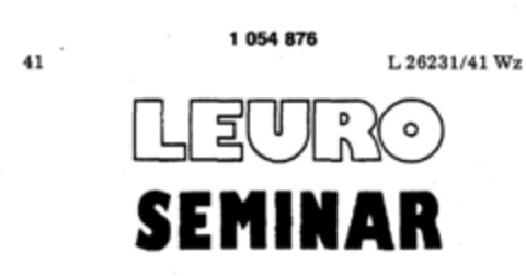 LEURO SEMINAR Logo (DPMA, 26.01.1983)