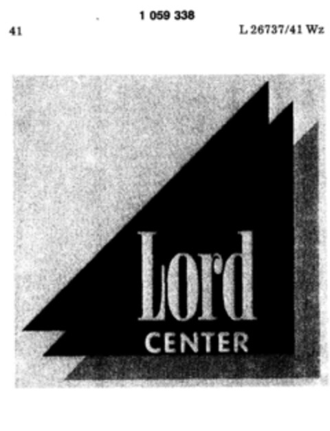 LORD CENTER Logo (DPMA, 24.08.1983)