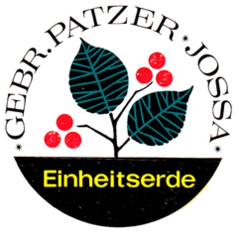 GEBR.PATZER JOSSA Einheitserde Logo (DPMA, 06.06.1966)