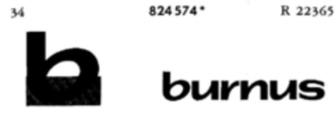 burnus b Logo (DPMA, 03.08.1966)