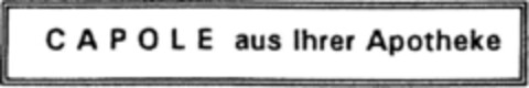 CAPOLE aus Ihrer Apotheke Logo (DPMA, 27.08.1994)