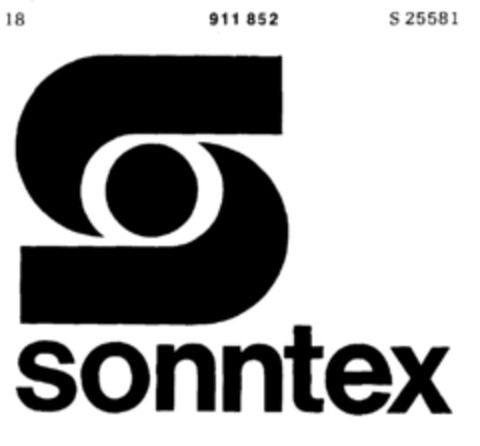 S sonntex Logo (DPMA, 10.06.1972)