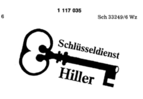 Schlüsseldienst Hiller Logo (DPMA, 25.02.1987)