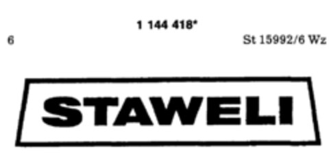 STAWELI Logo (DPMA, 12/16/1988)