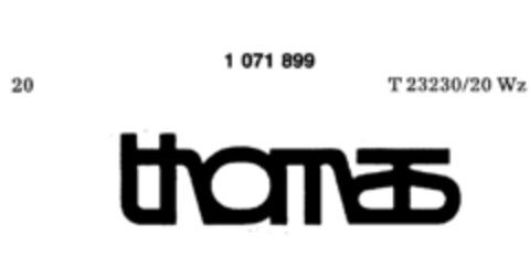 thomas Logo (DPMA, 18.02.1984)
