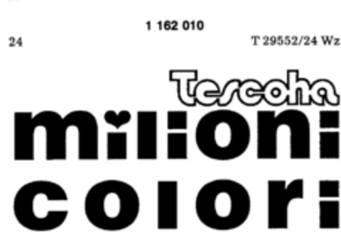 Tescoha milioni colori Logo (DPMA, 06.10.1989)