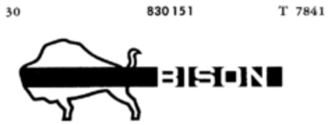 BISON Logo (DPMA, 03.11.1961)
