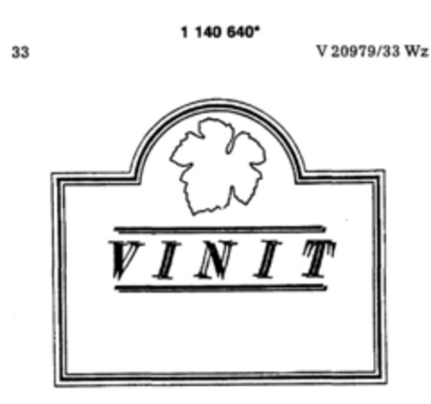 VINIT Logo (DPMA, 19.08.1988)