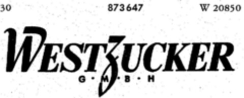 WESTZUCKER G M B H Logo (DPMA, 25.09.1968)