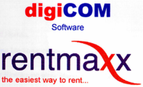 digiCOM Software rentmaxx the easiest way to rent... Logo (DPMA, 29.03.2001)