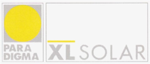 PARA DIGMA XL SOLAR Logo (DPMA, 17.03.2009)