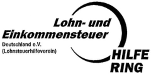 Lohn- und Einkommensteuer HILFE RING Deutschland e.V. (Lohnsteuerhilfeverein) Logo (DPMA, 30.03.2009)