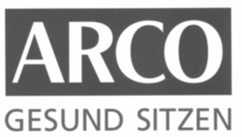 ARCO GESUND SITZEN Logo (DPMA, 17.07.2012)