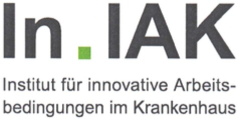 In . IAK Institut für innovative Arbeitsbedingungen im Krankenhaus Logo (DPMA, 27.02.2014)