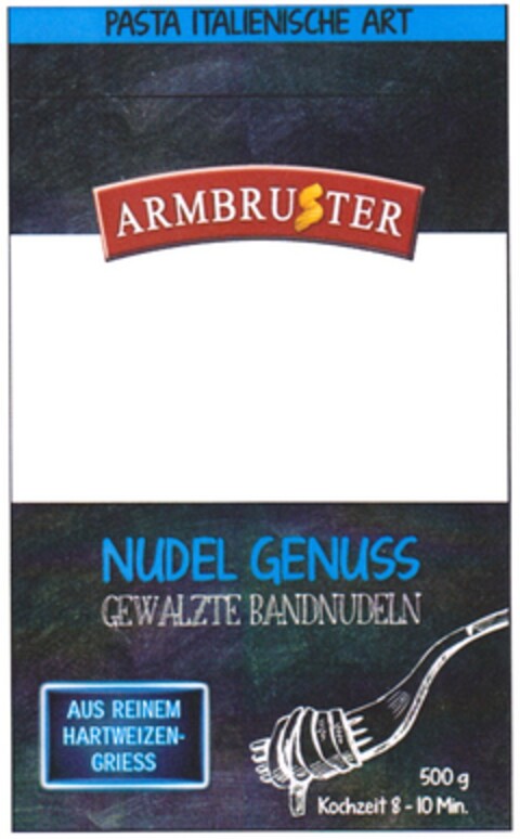 ARMBRUSTER NUDEL GENUSS PASTA ITALIENISCHE ART Logo (DPMA, 27.11.2014)