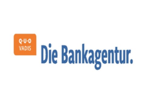 Q·U·O VADIS Die Bankagentur. Logo (DPMA, 04/28/2017)