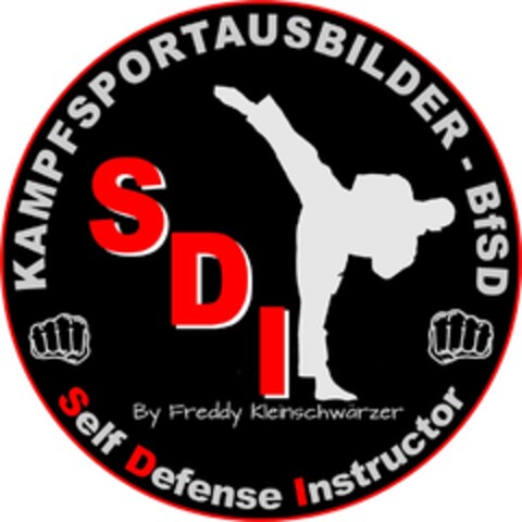 Self Defense Instructor KAMPFSPORTAUSBILDER BfSD Logo (DPMA, 07/11/2017)