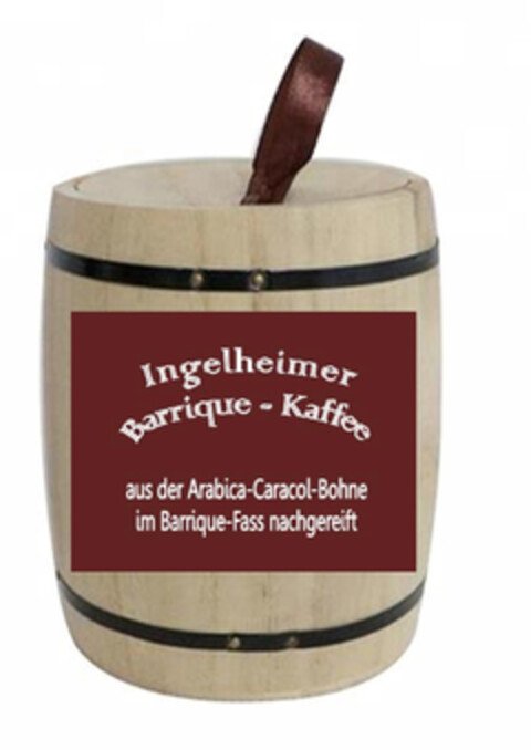 Ingelheimer Barrique-Kaffee aus der Arabica-Caracol-Bohne im Barrique-Fass nachgereift Logo (DPMA, 11/20/2019)