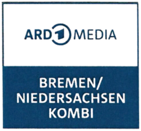 ARD 1 MEDIA BREMEN/NIEDERSACHSEN KOMBI Logo (DPMA, 04.08.2021)