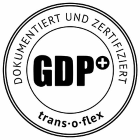 GDP+ DOKUMENTIERT UND ZERTIFIZIERT trans o flex Logo (DPMA, 05/03/2021)